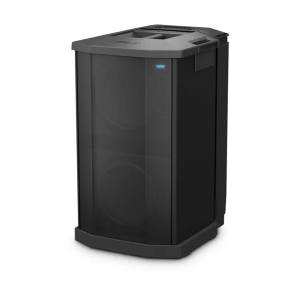 Bose F1 SUB vu de trois quarts, grille en place