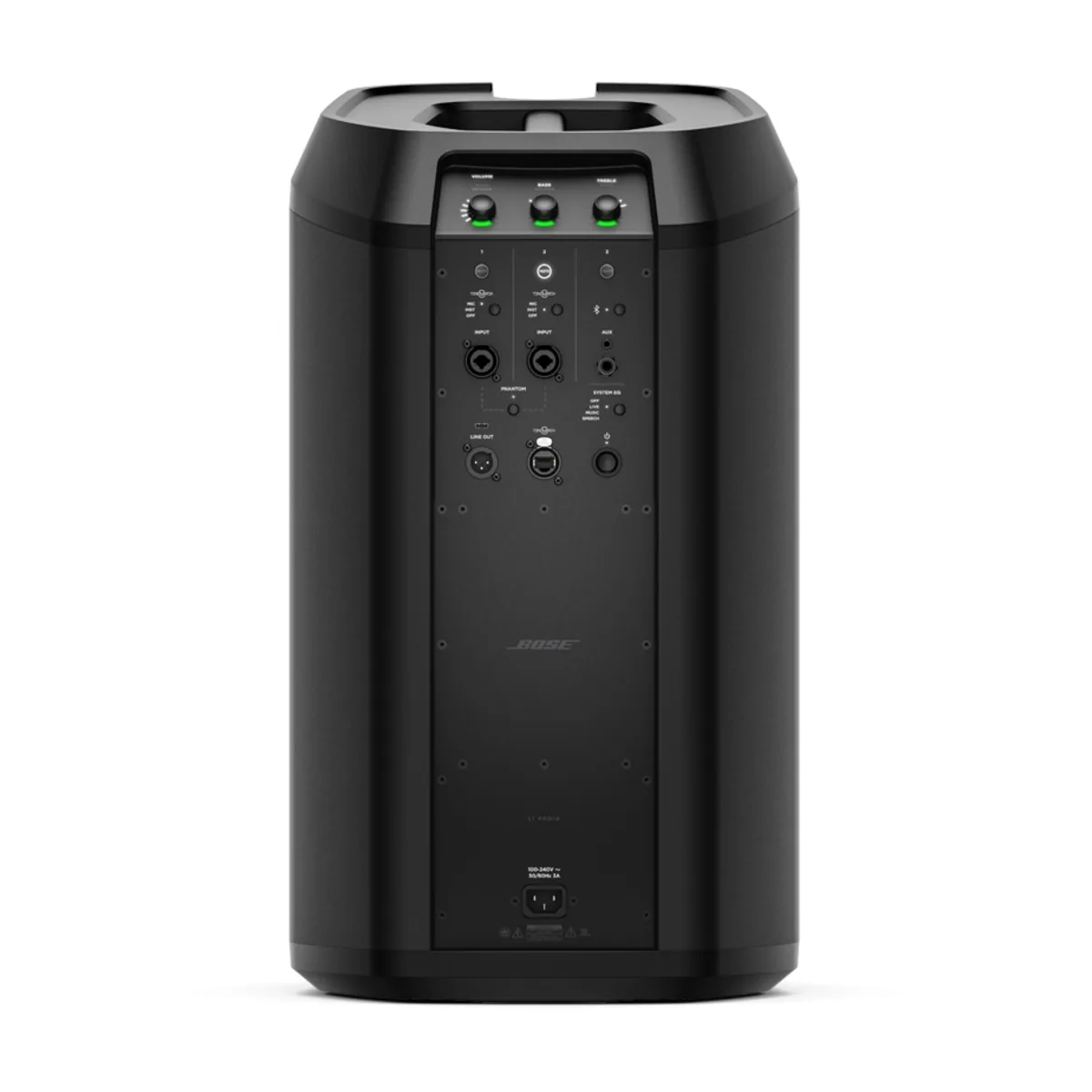 l1-pro16-5-arriere Panneau arrière du Bose L1 Pro16 : mixeur intégré et connectique